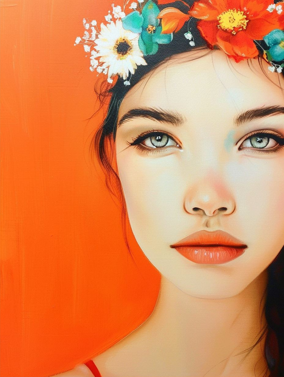 Vibrant Modern Portraiture Study - Image 2