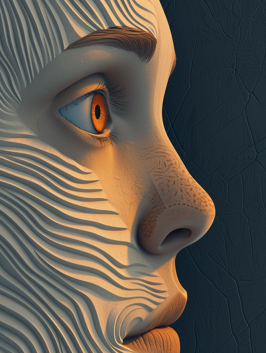 Fluid Sculpted Human Portraits - Image 1