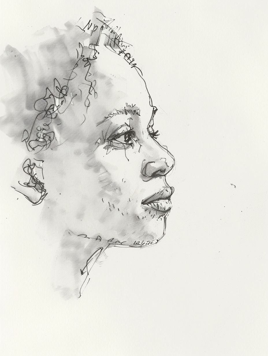 Whispers of the Soul: Pencil Portraits - Image 1
