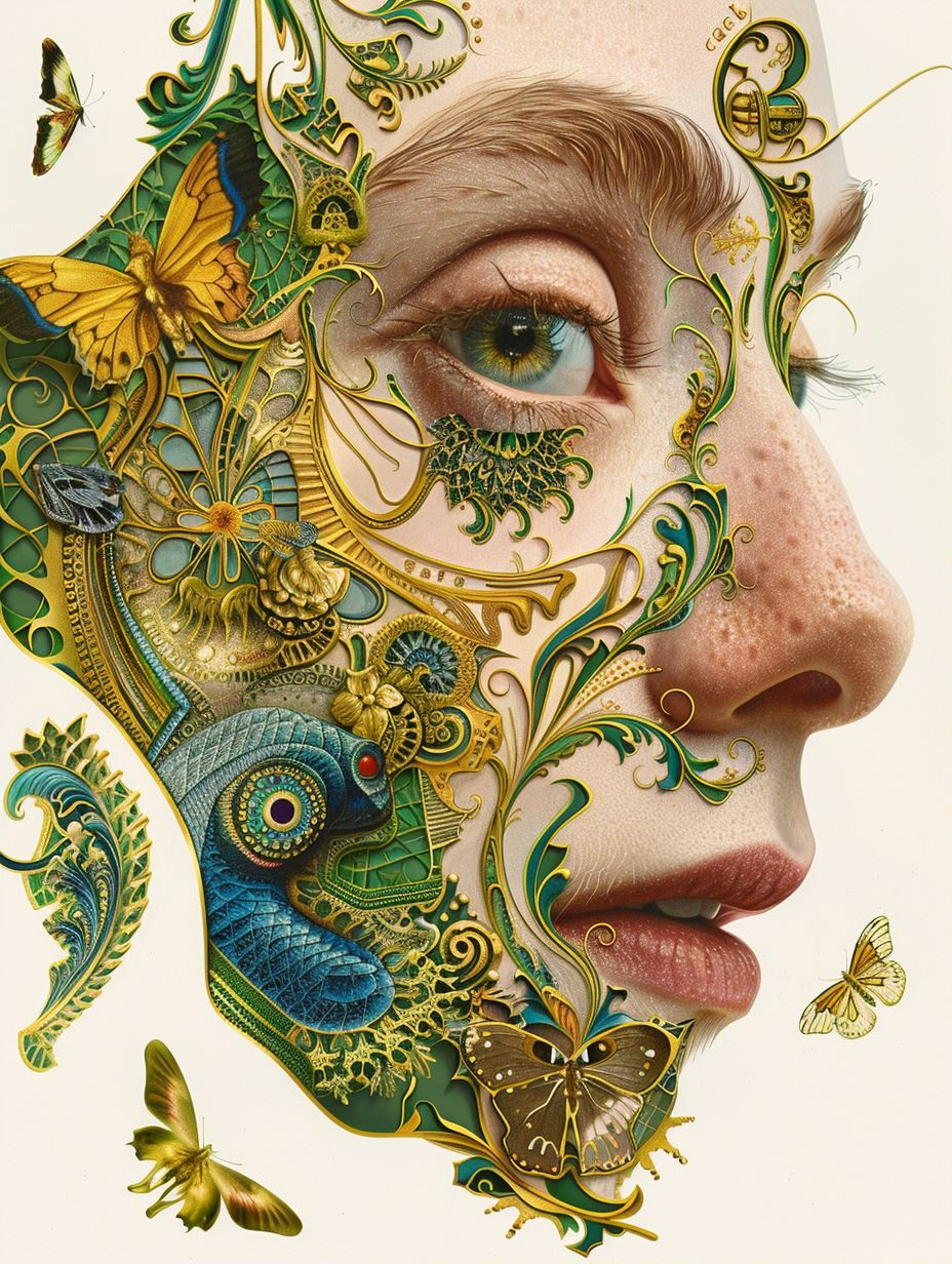Ethereal Nature Fusion Portraits - Image 1