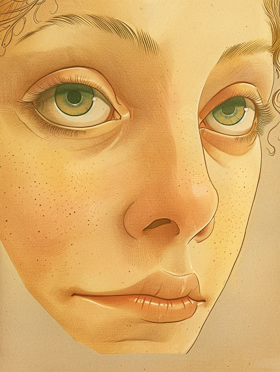 Golden Hour Freckled Portrait - Image 2