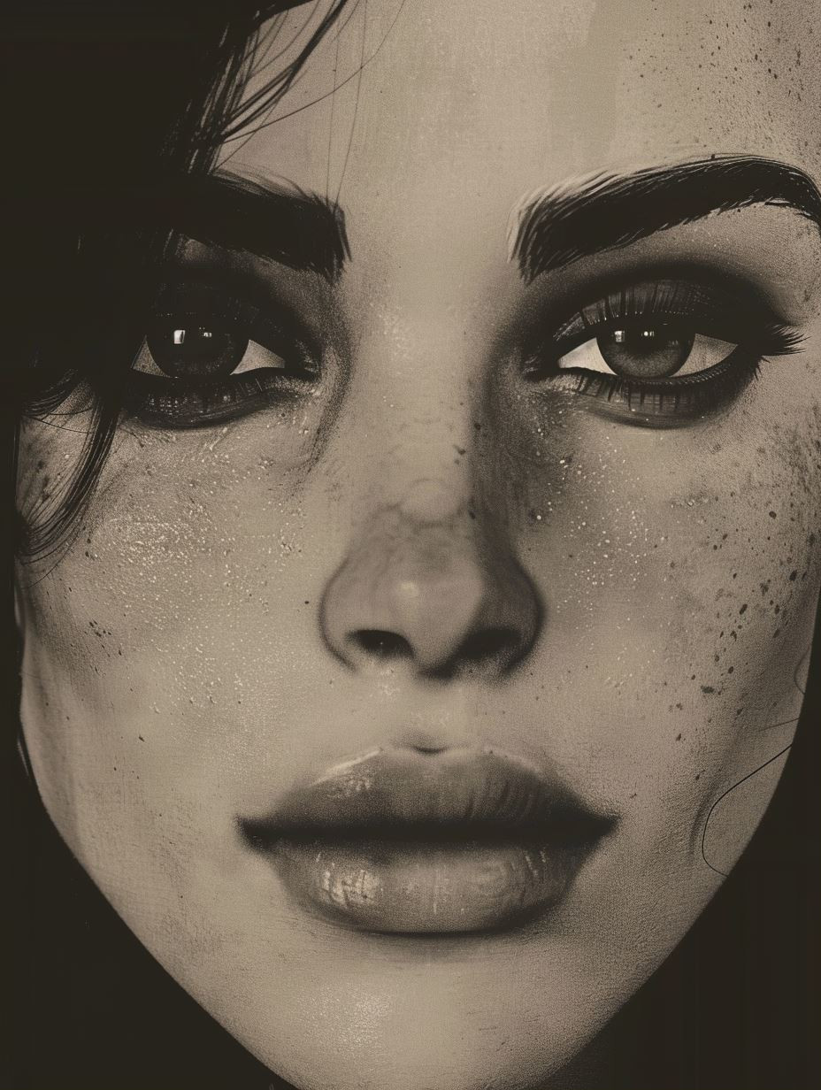 Moody Charcoal Portrait Studies - Image 1