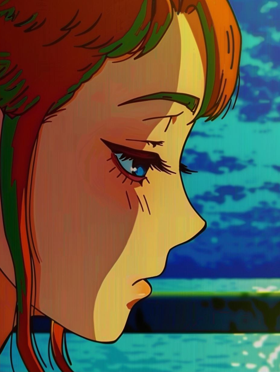 Cosmic Gaze Anime Portrait - Image 2
