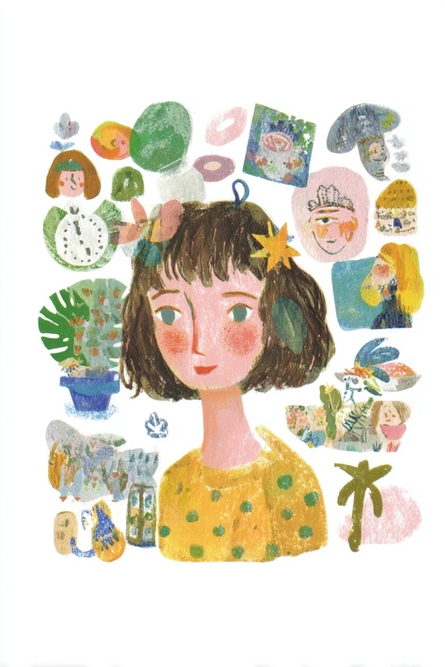 Whimsical Dream Collage - Image 1
