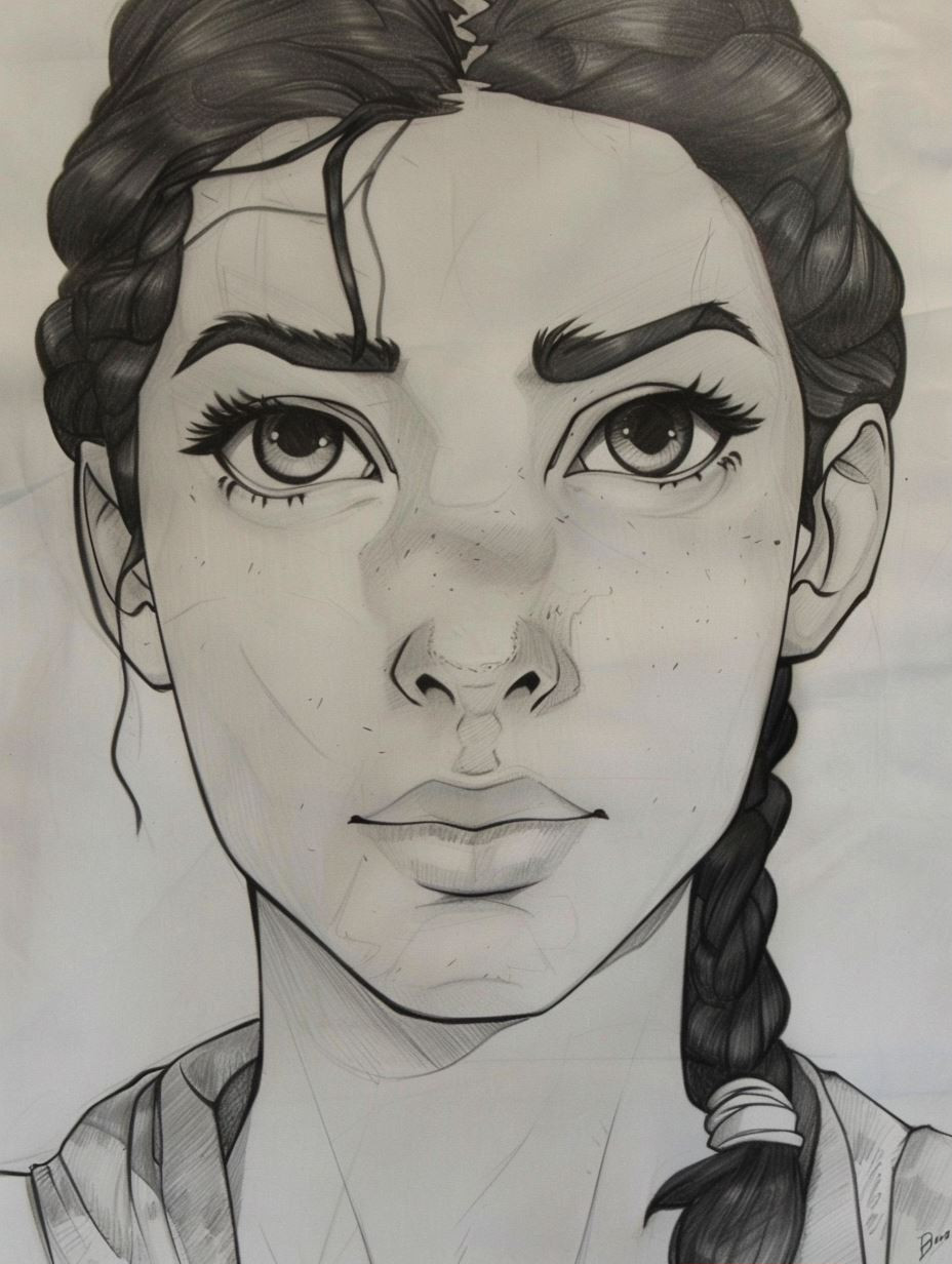 Faces of Strength: Digital Art Study - Image 1