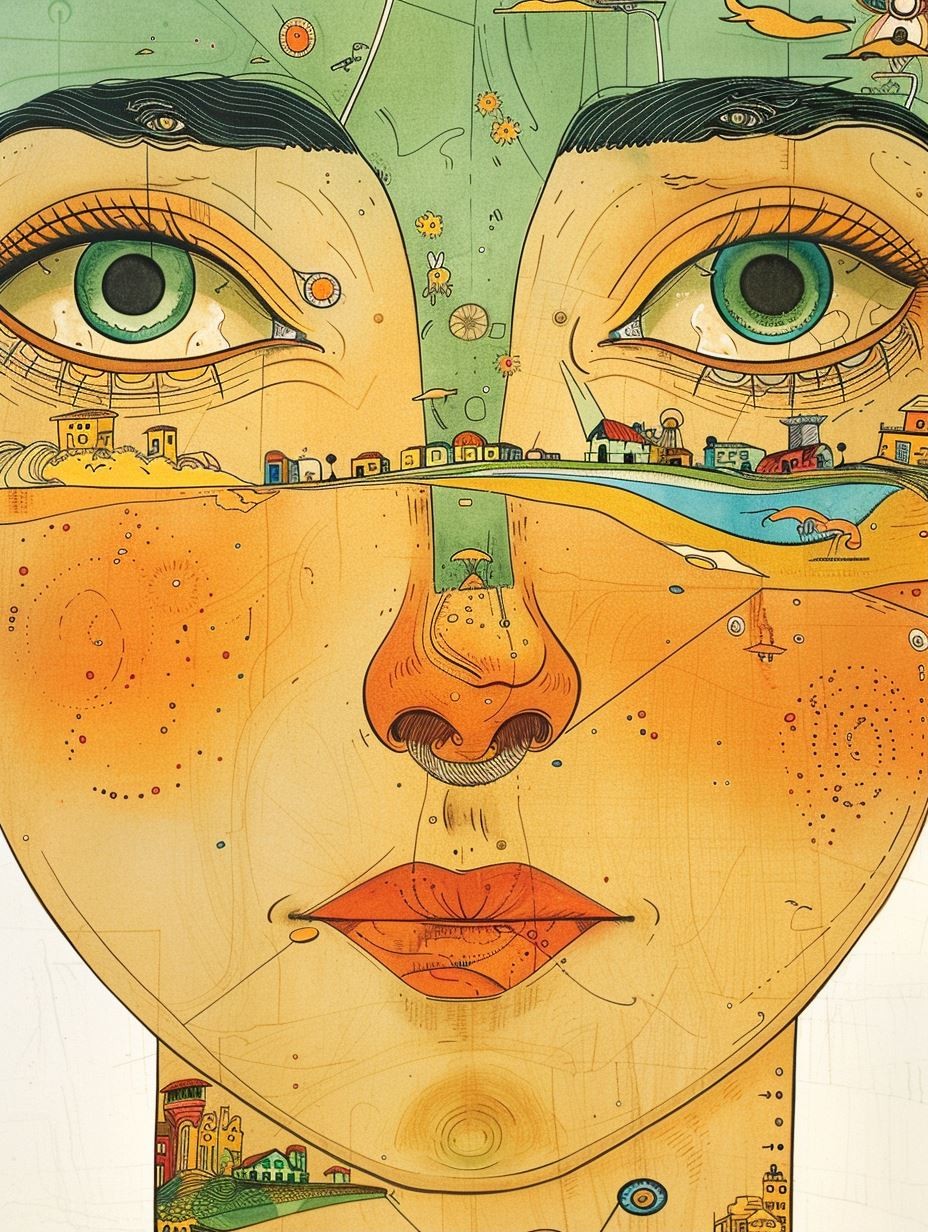 Surreal Dreamscape Portrait - Image 1