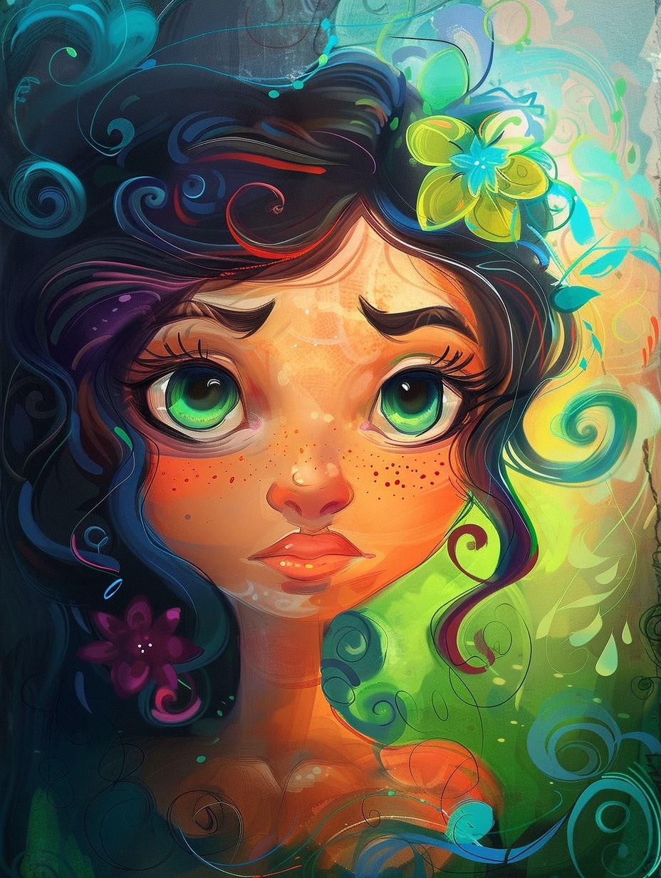 Ethereal Autumnal Spirit Portrait - Image 3