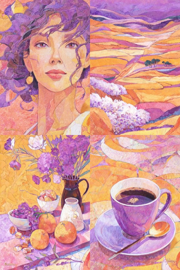 Violet Collage Dream