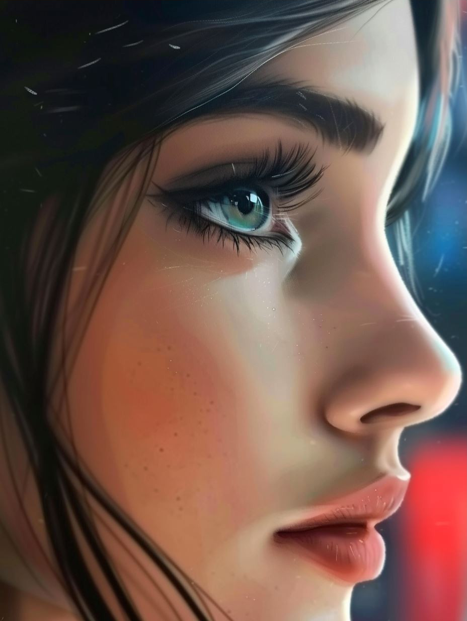 Digital Portraits of a Mysterious Woman - Image 3