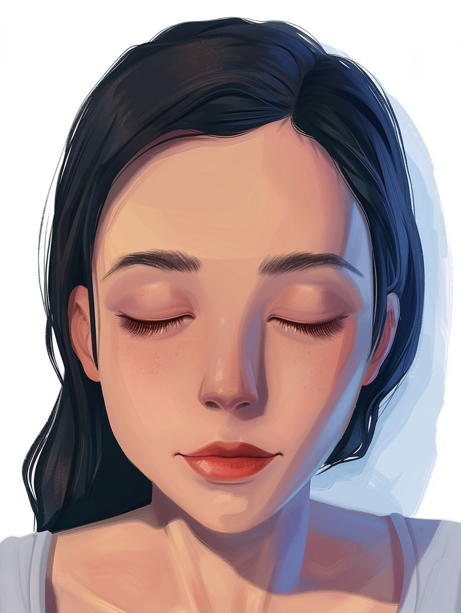 Luminous Gaze in Digital Oil - Image 2