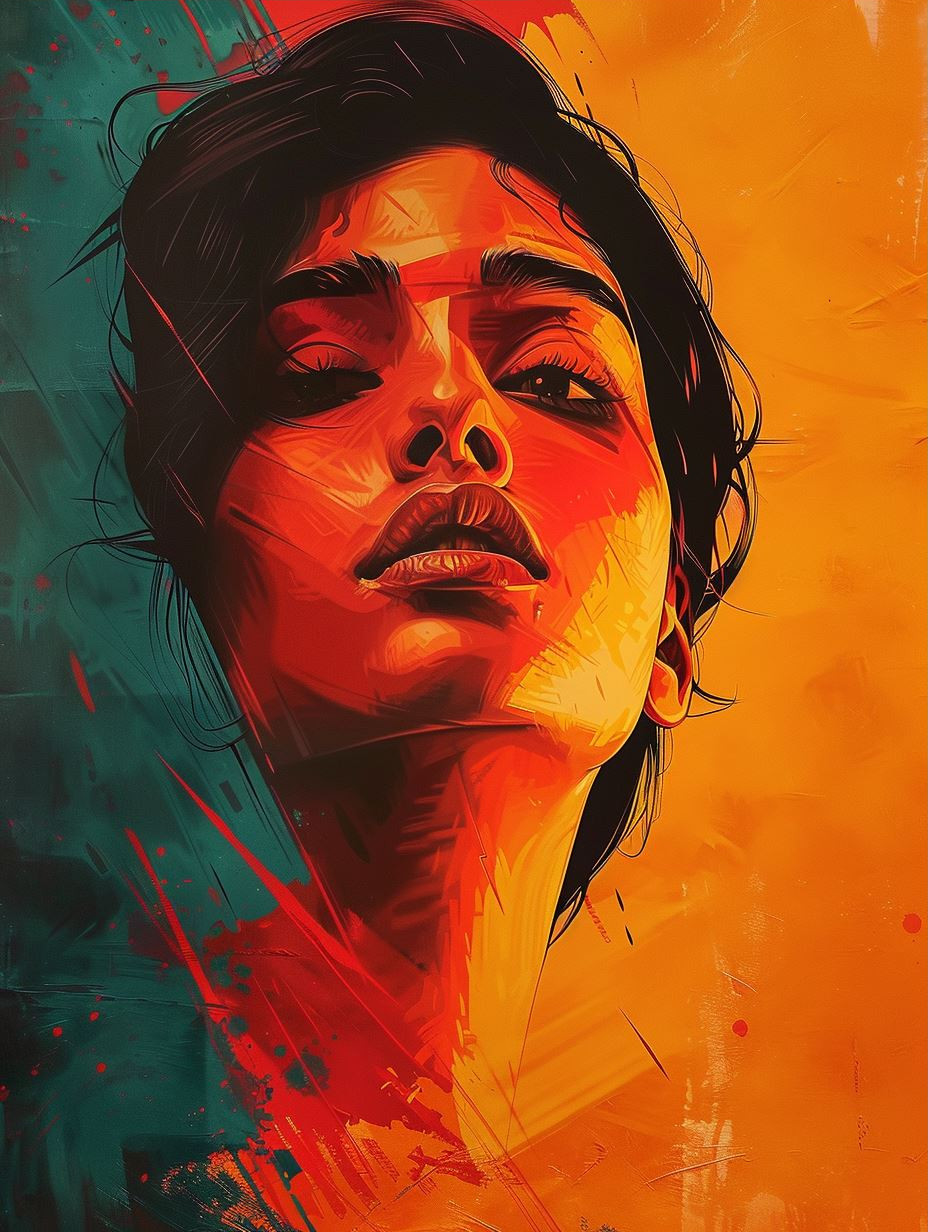 Vibrant Portraits in Neon Hues - Image 3