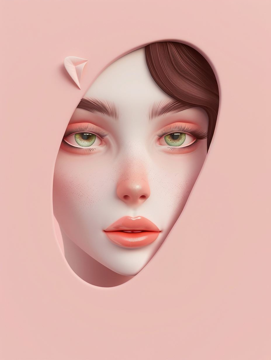 Soft Pastel Porcelain Portrait - Image 4