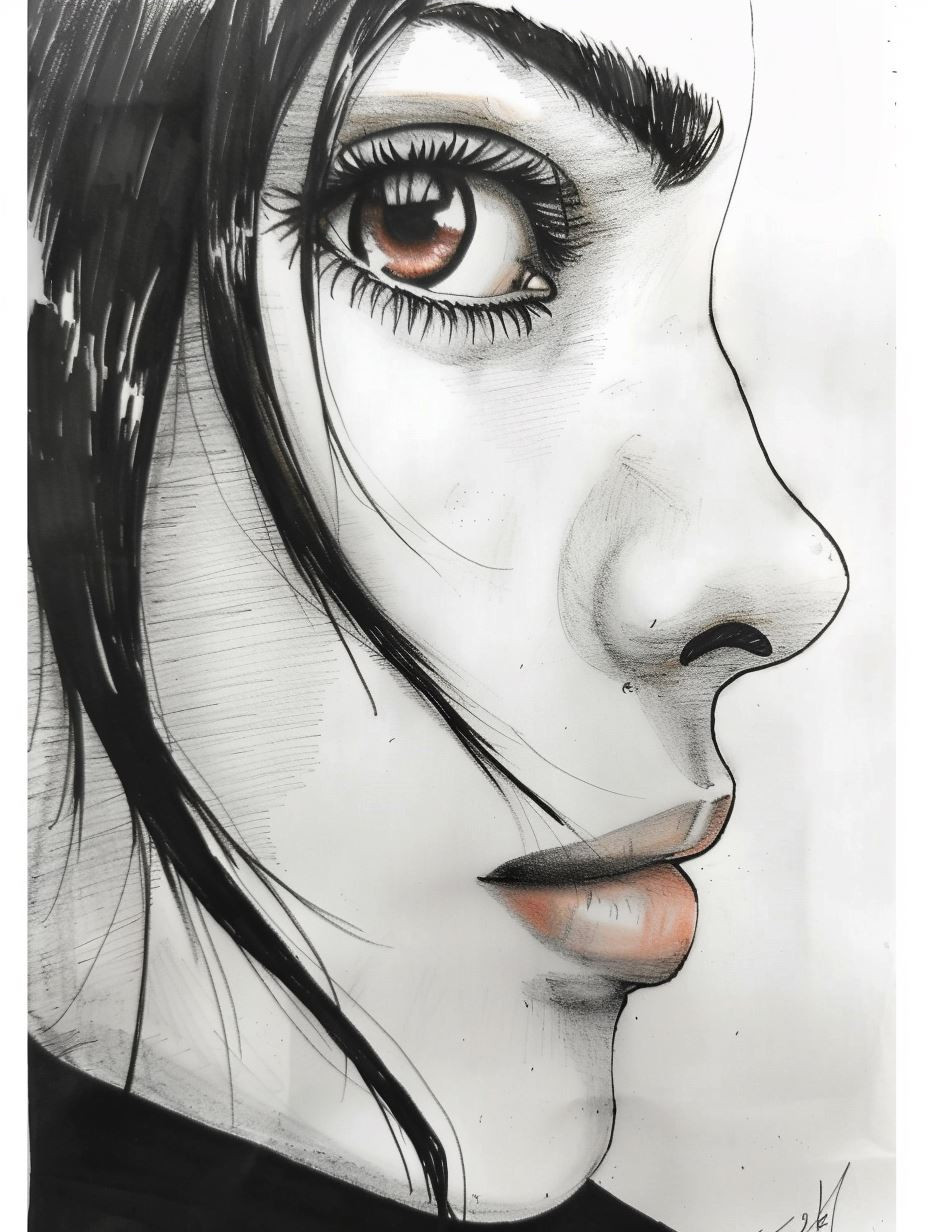 Ethereal Gazes: A Study of Feminine Grace - Image 4