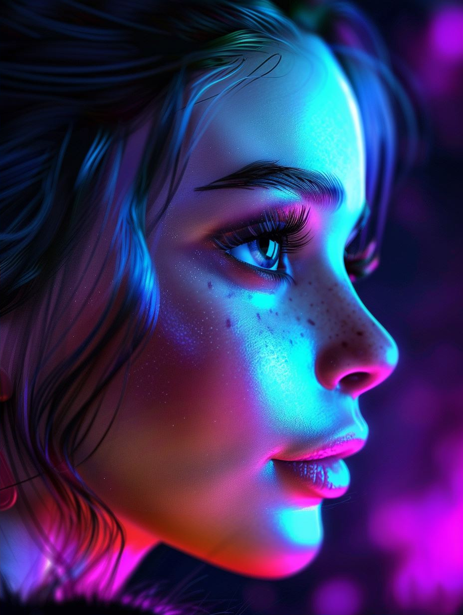 Neon Dreams: Cybernetic Portraits - Image 2