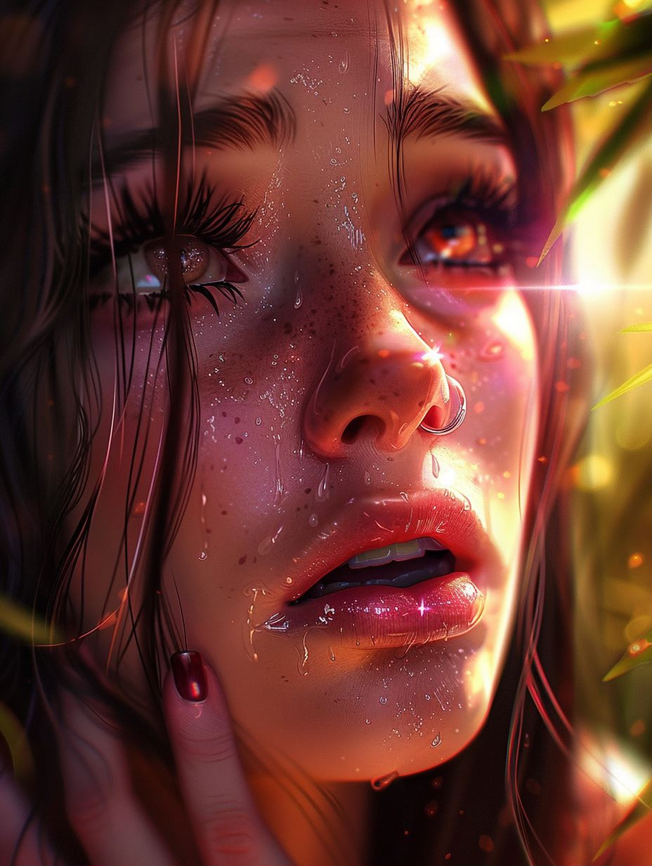 Ethereal Glow: Four Faces of Emotion - Image 1