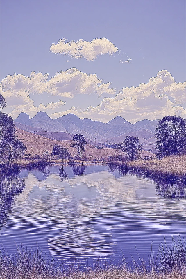 Indigo Echoes of Stillness - Image 2