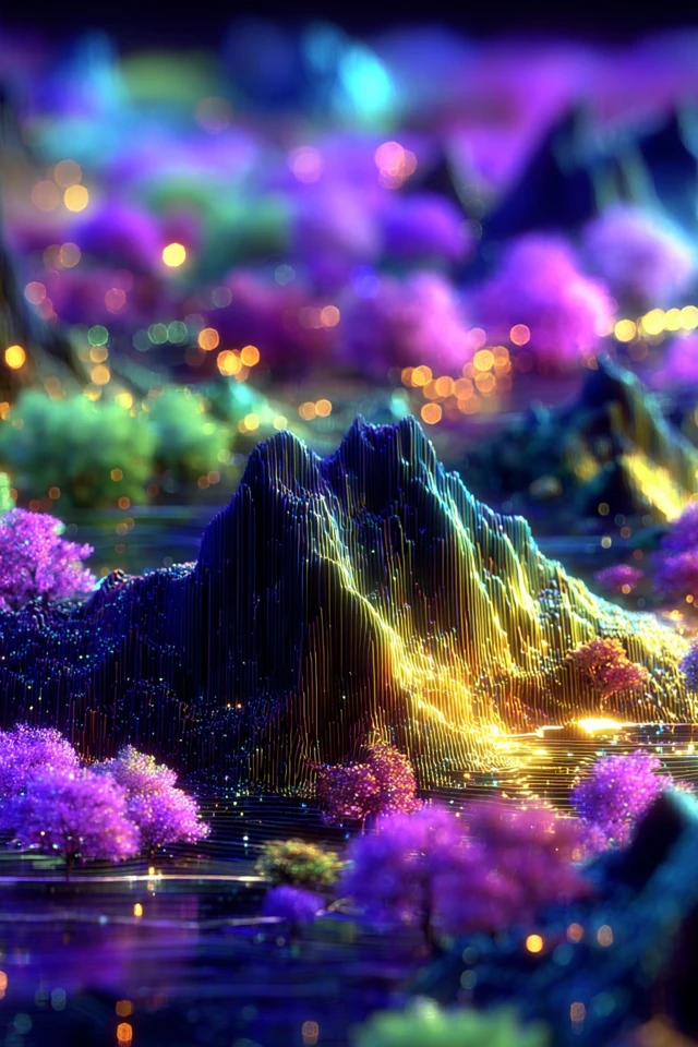 Neon Dreams in a Cosmic Realm - Image 2