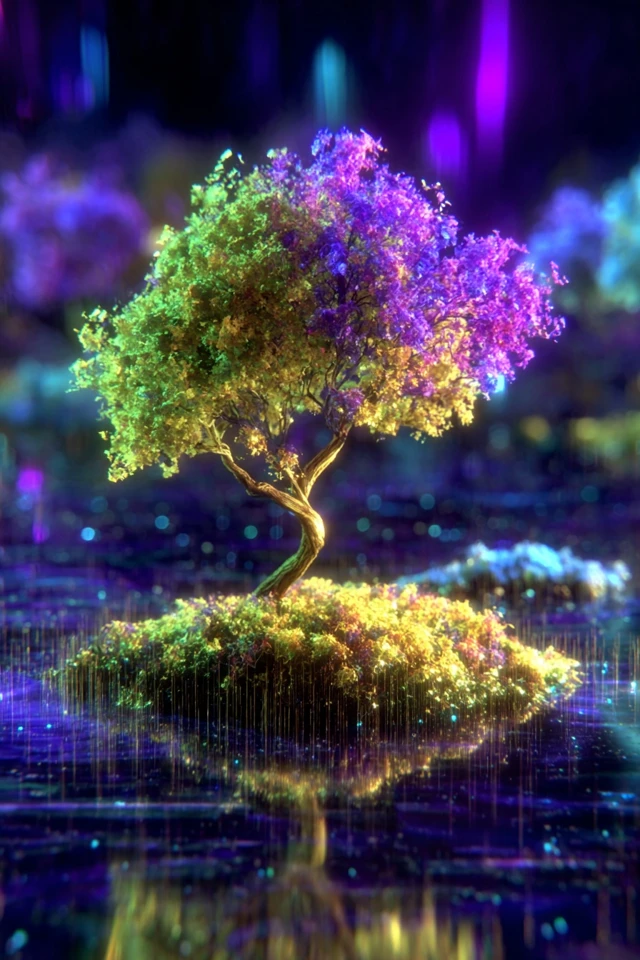 Neon Dreams in a Cosmic Realm - Image 5