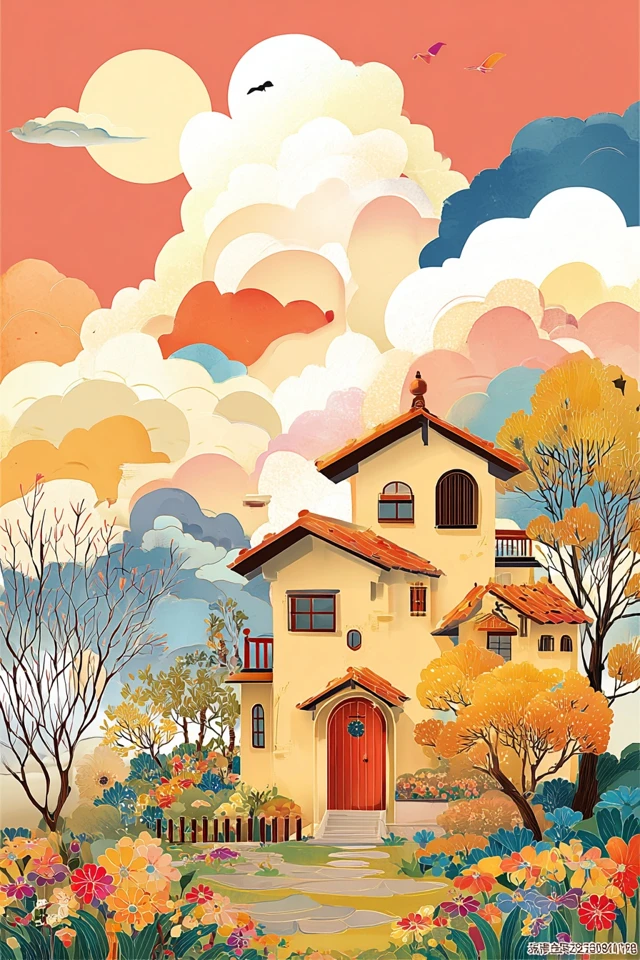 Whimsical Asian-Inspired Art Collection - Image 6