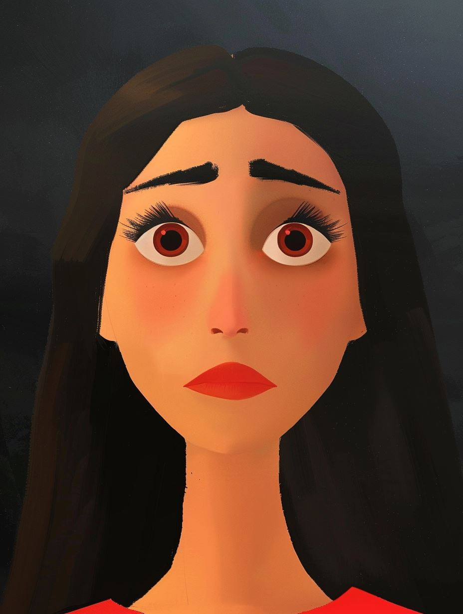 Emotional Echoes: A Digital Portrait Study - Image 1