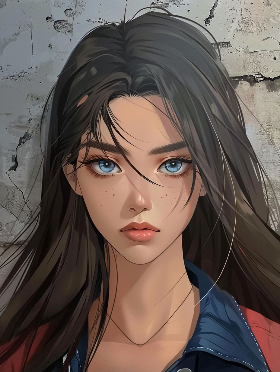 Ethereal Gazes: Anime Portrait Collection - Image 1