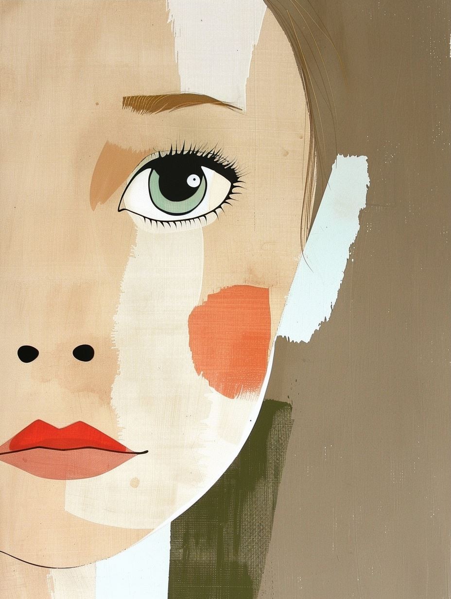 Fragmented Faces in Modernist Style - Image 3