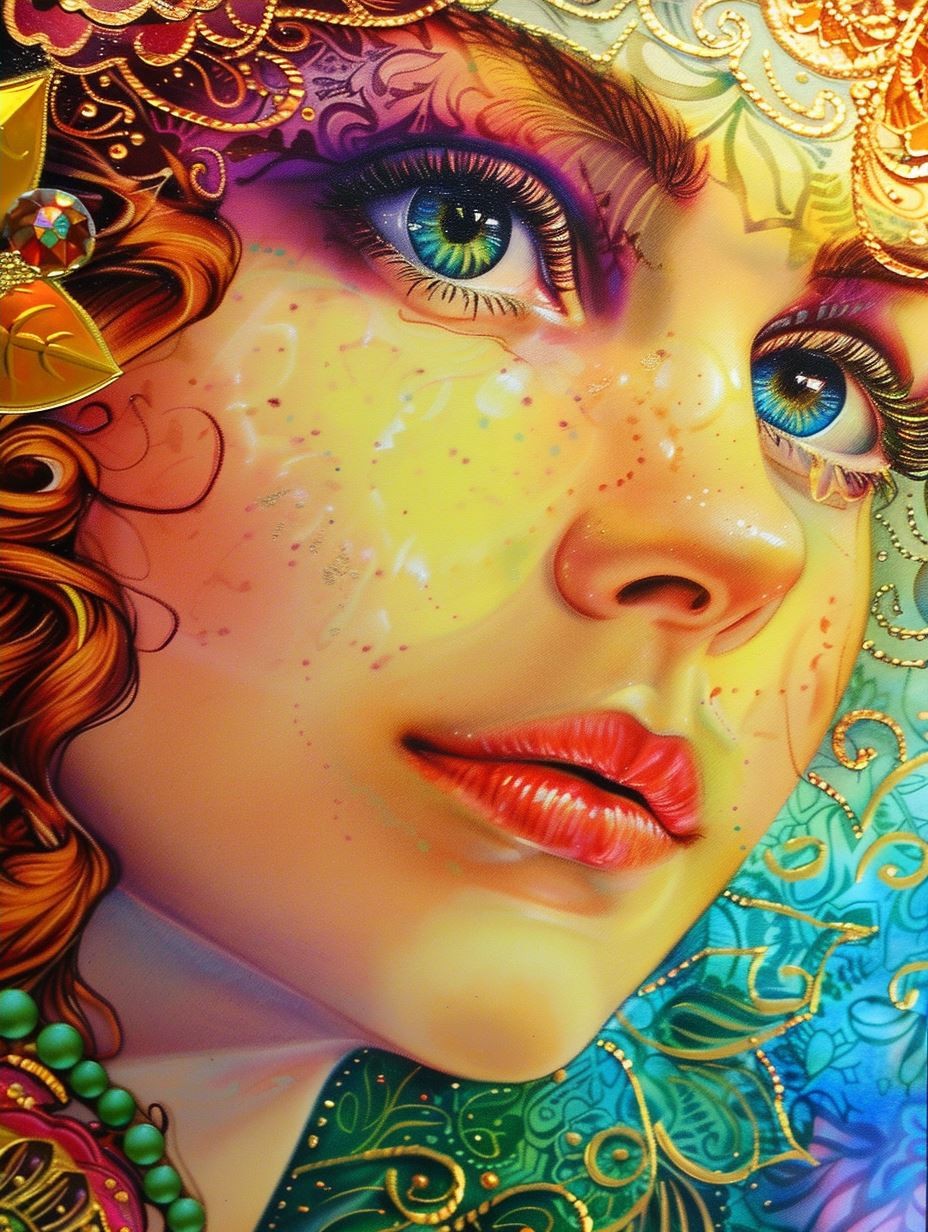 Ethereal Golden Floral Goddess - Image 4