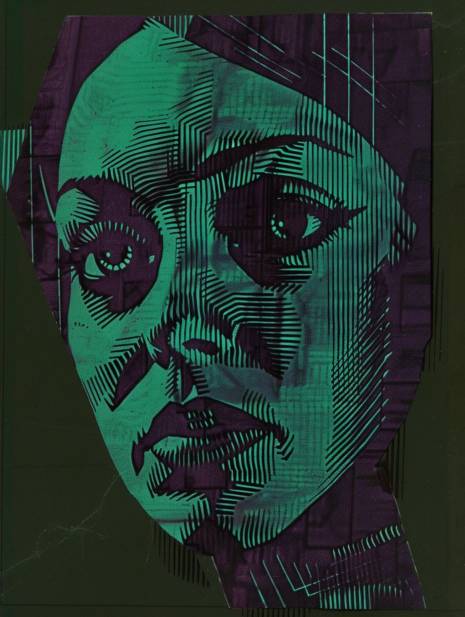 Neon Cybernetic Portrait Studies - Image 2