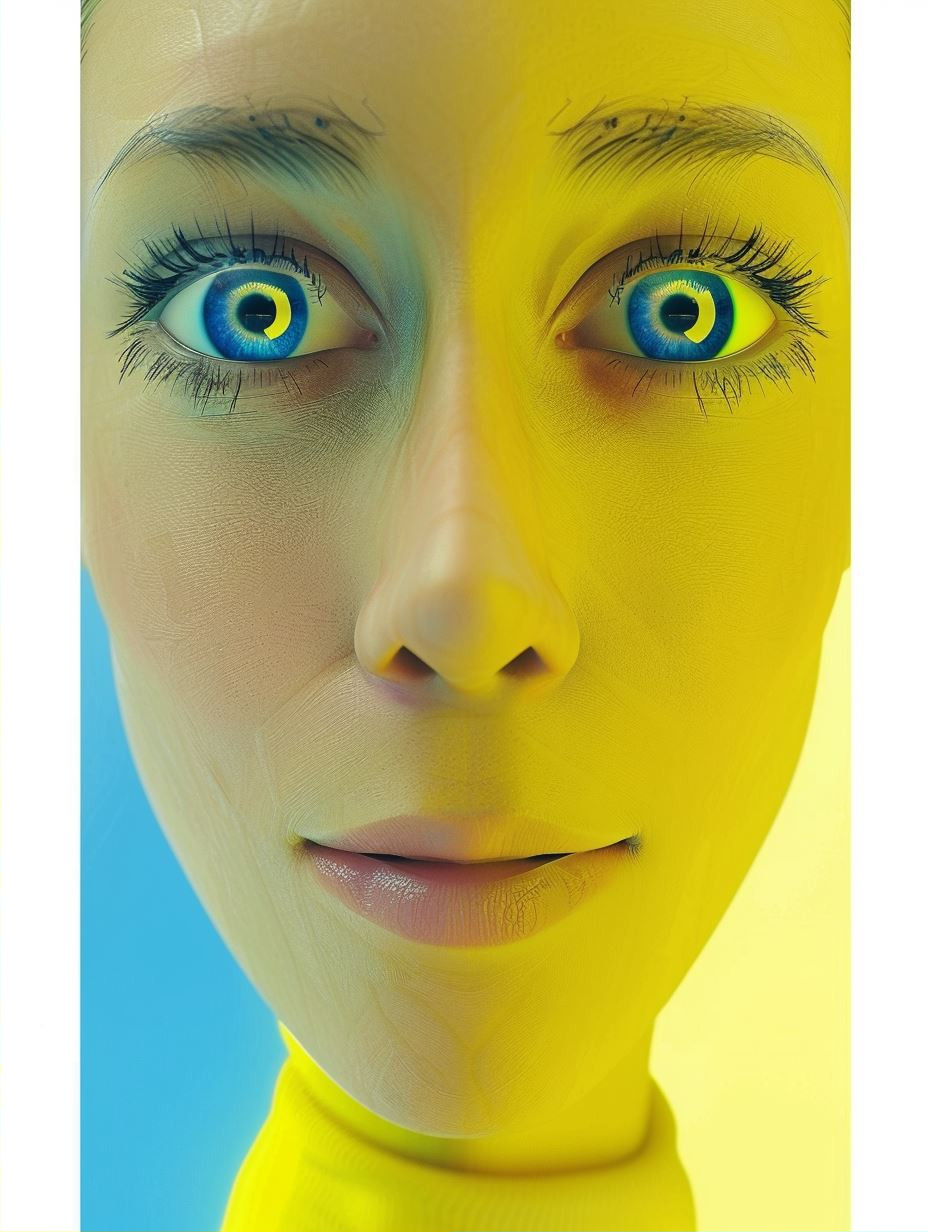 Vibrant Neon Surrealist Portraits - Image 2