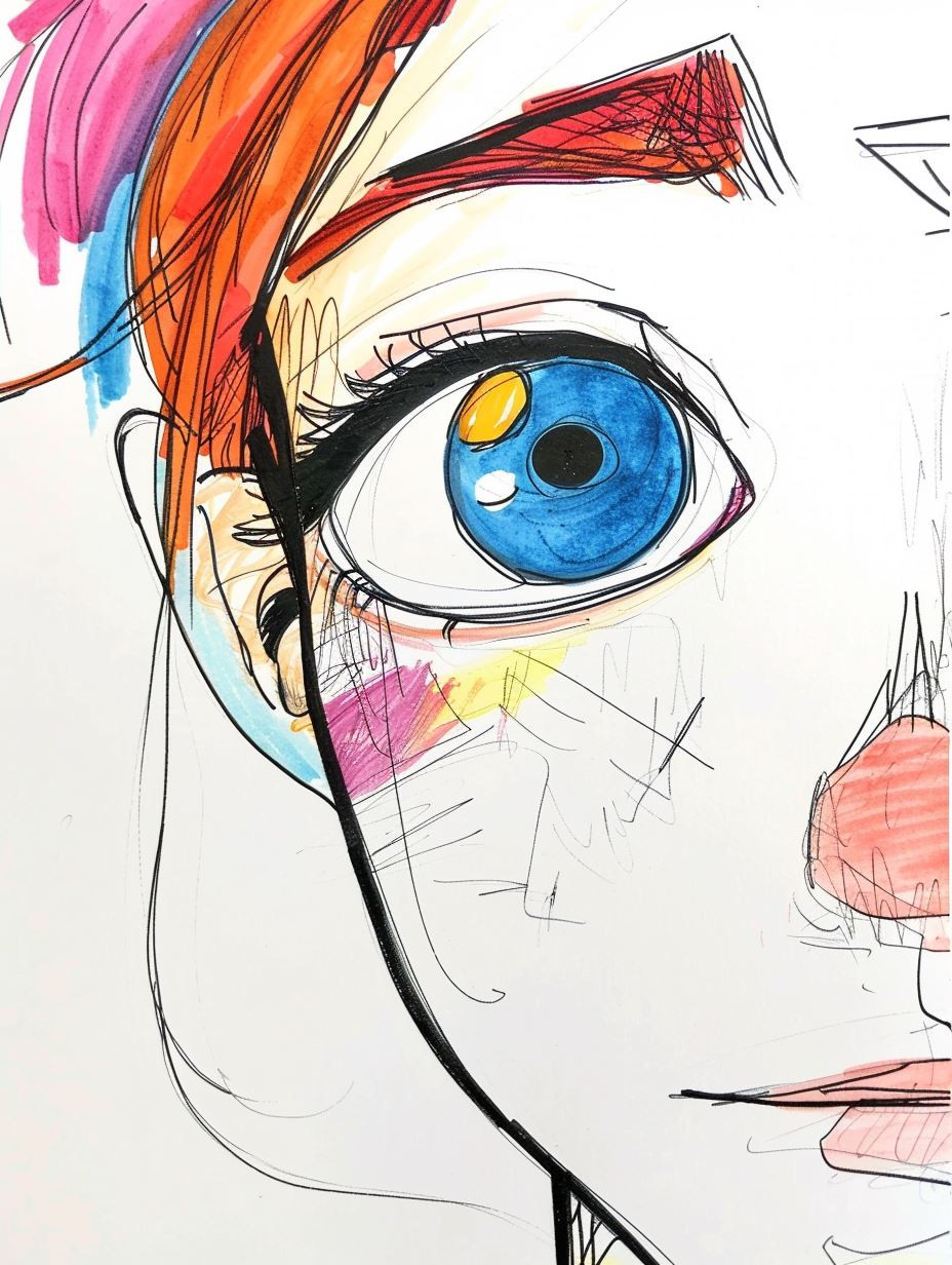 Vibrant Expressive Portrait Studies - Image 2