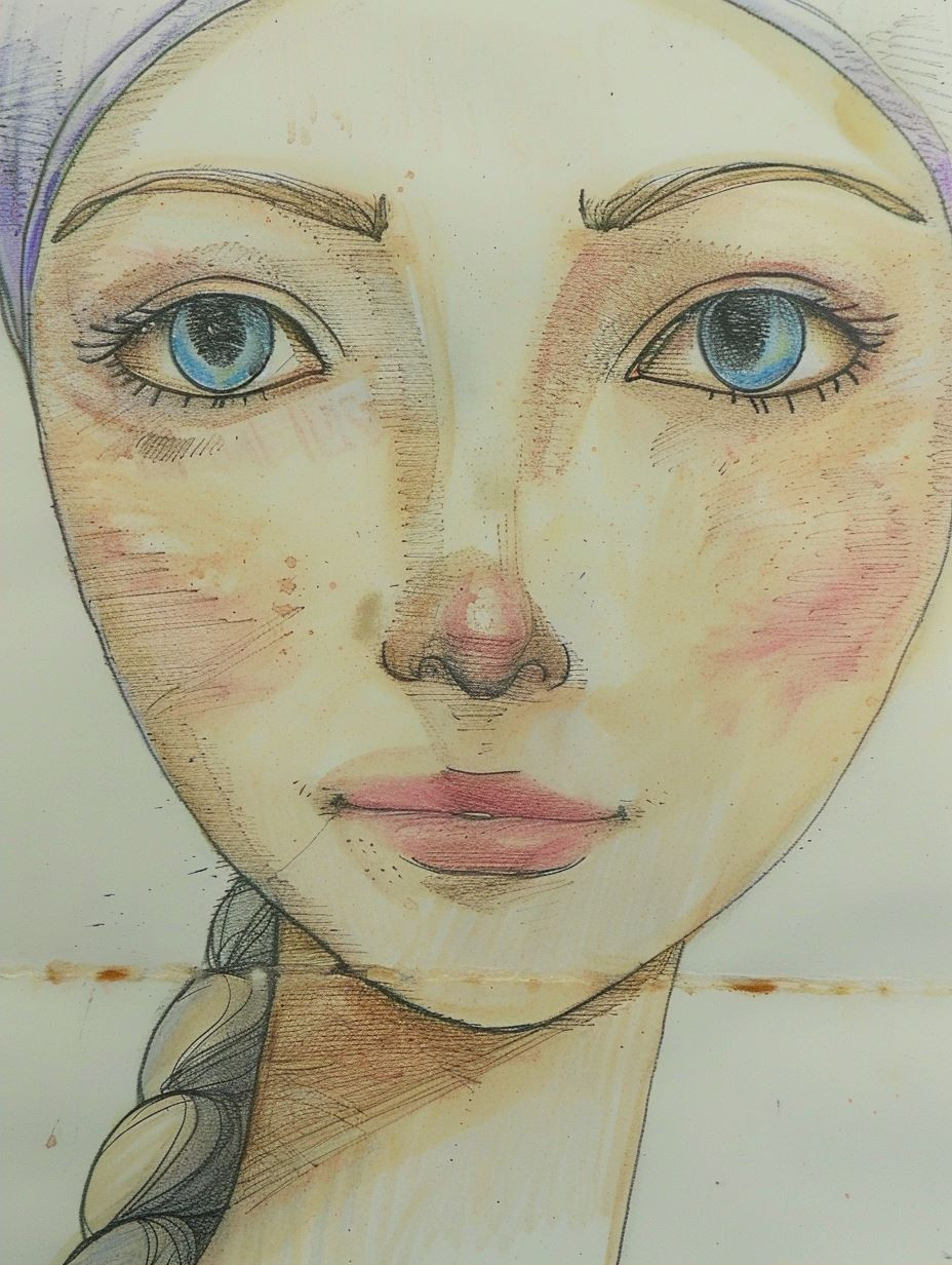 Ethereal Gazes in Watercolor - Image 2