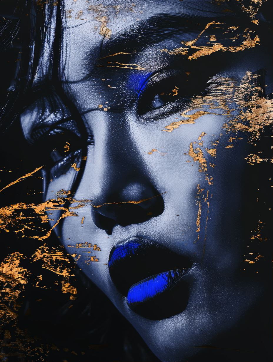 Electric Blue Noir Portraits - Image 1