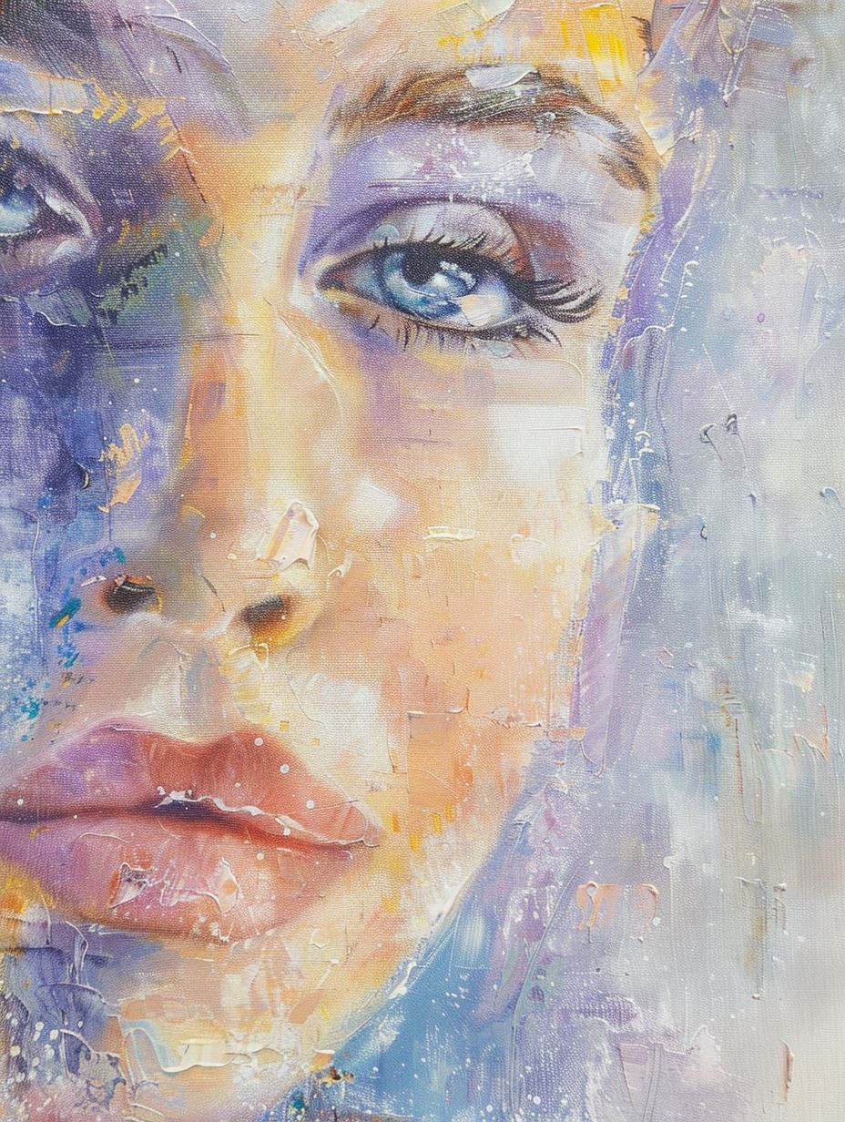 Ethereal Pastel Portrait Studies - Image 1