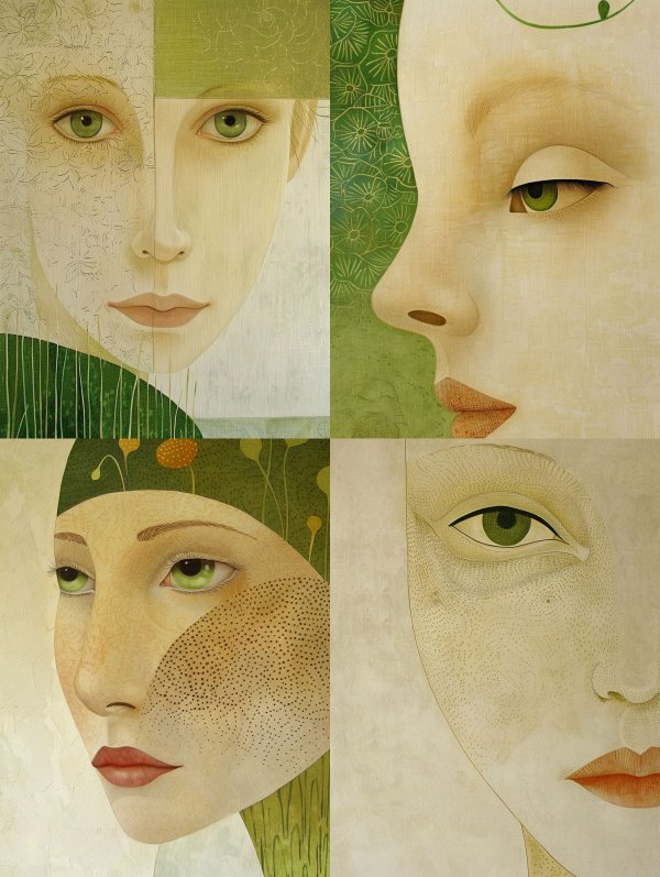 Ethereal Nature Fusion Portrait