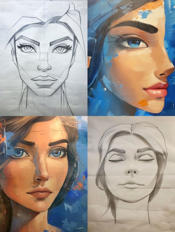 From Sketch to Soul: Portrait Evolution