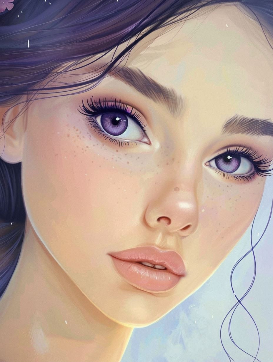 Ethereal Dreamy Pastel Portraits - Image 1