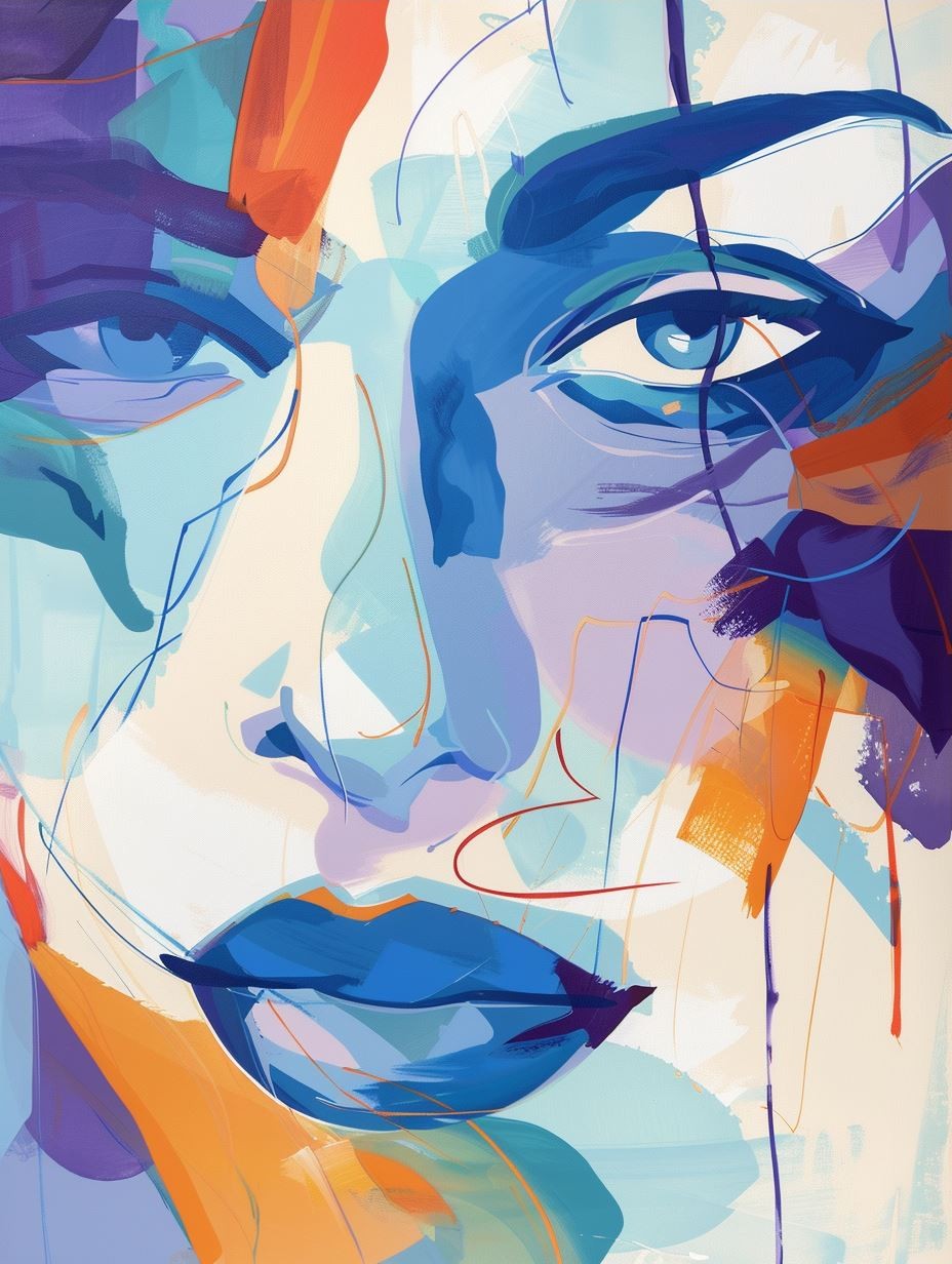 Abstract Prism Portrait Study - Image 3