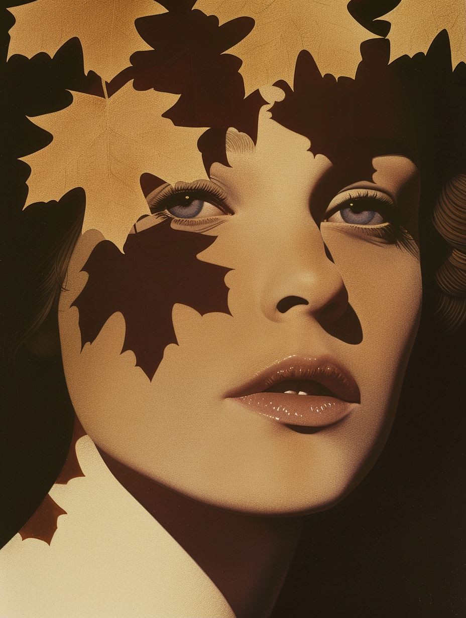 Autumn Shadows on Ethereal Face - Image 1
