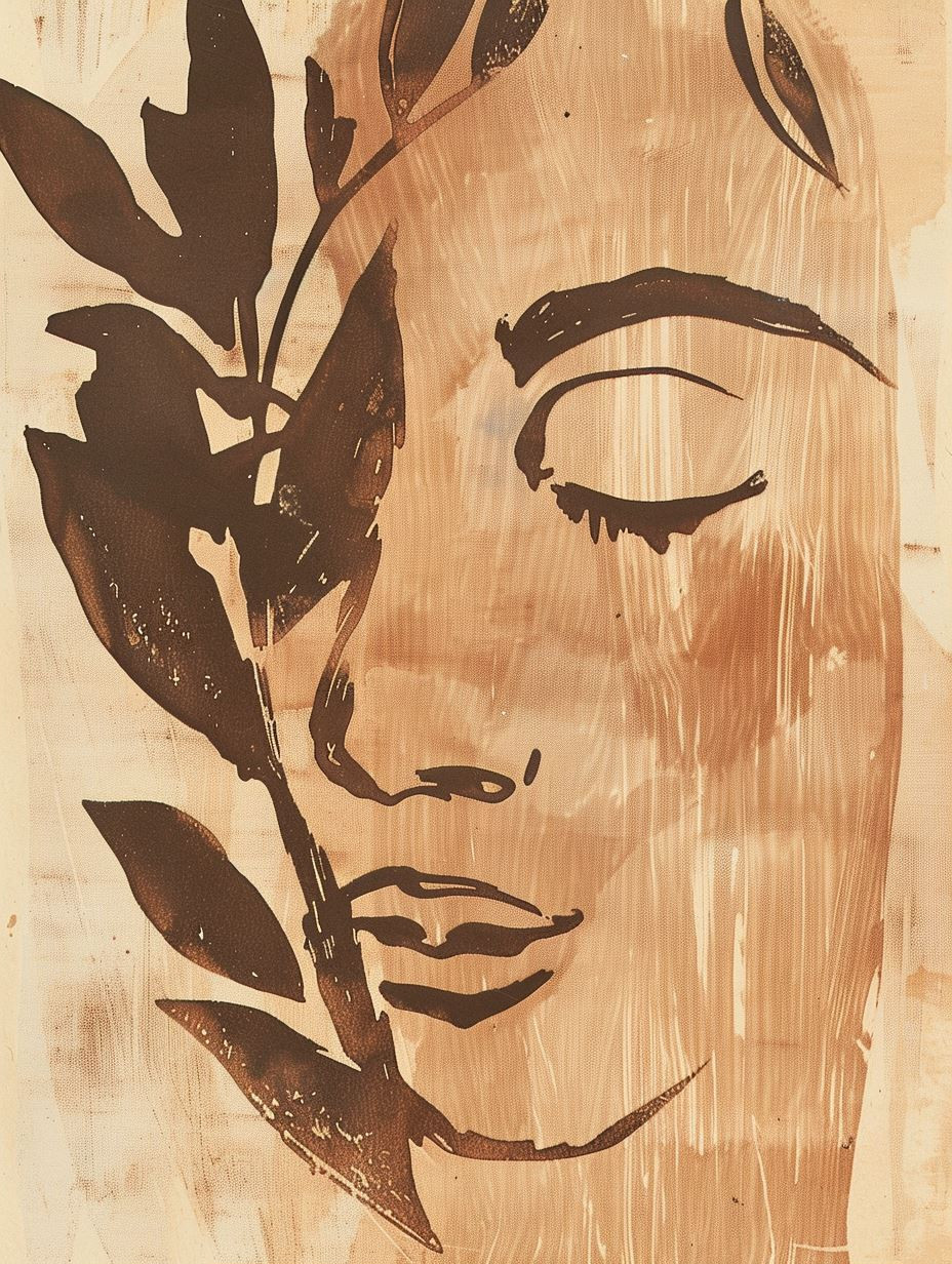Earth Tones Abstract Portraits - Image 2