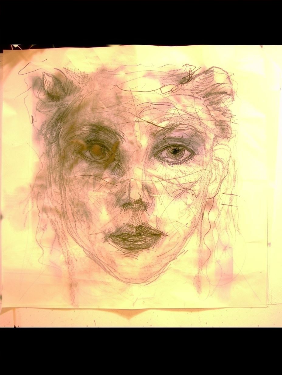 Ethereal Golden Prism Portrait - Image 4