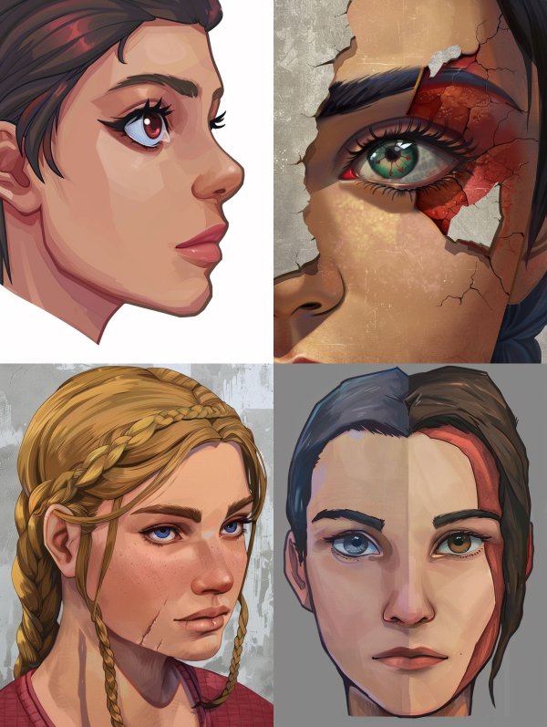 Digital Character Portrait Study