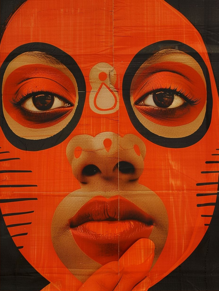 Abstract Linear Portrait Study - Image 2