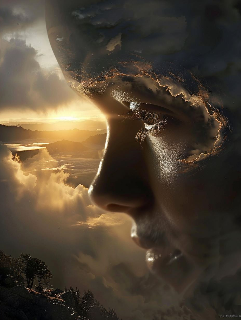 Ethereal Faces in Cosmic Dust - Image 2