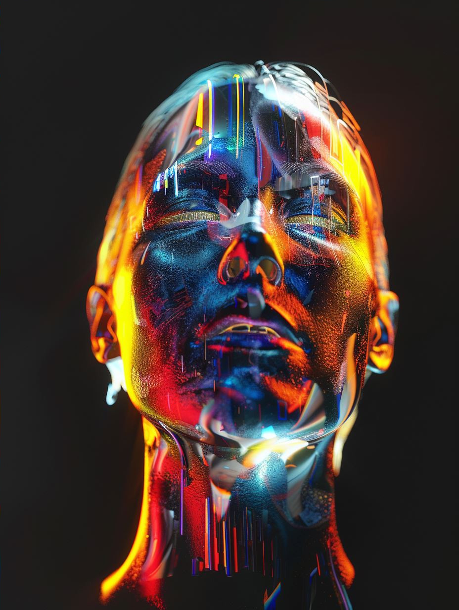 Prismatic Glitch Portrait Series - Image 4