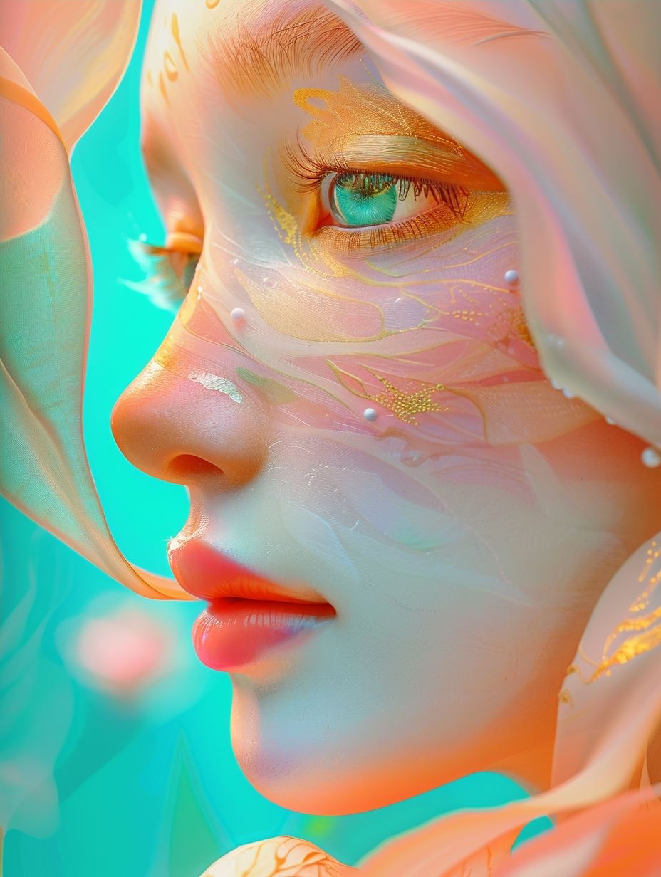 Ethereal Flora Dreamscape Portrait - Image 4