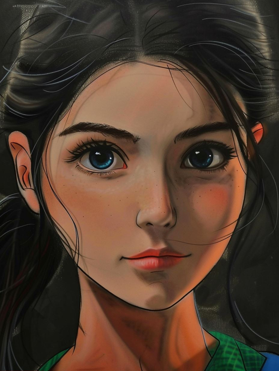 Heterochromatic Gaze in Oil - Image 2