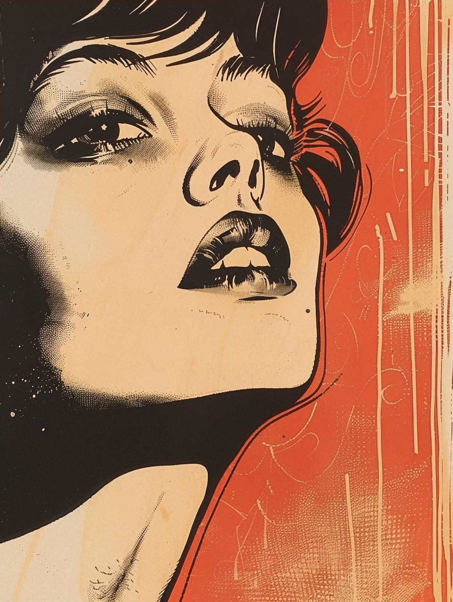 Pop Art Portraits in Bold Red - Image 4