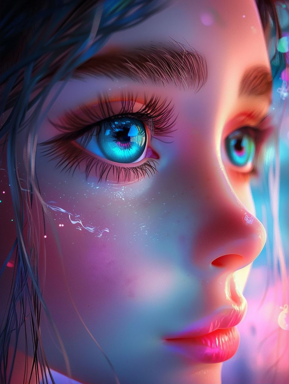 Ethereal Visions of Neon Beauty - Image 2