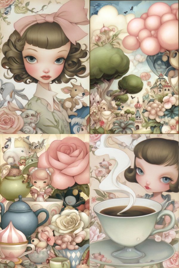 Whimsical Dreamland of Tea and Roses