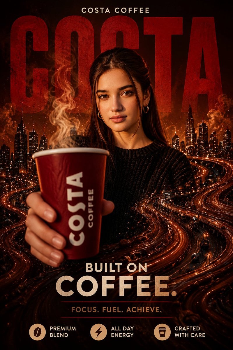 Urban Luxury Coffee Fantasy Poster - alternate
